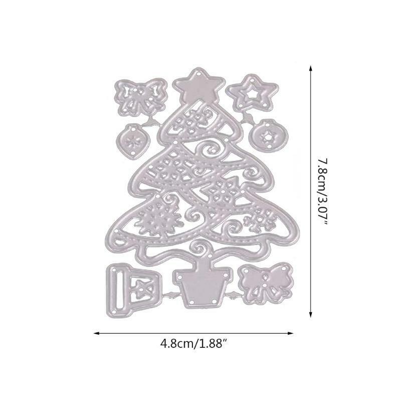 Metal Cutting Christmas Tree Dies Stencil Scrapbook Album Paper Card Template