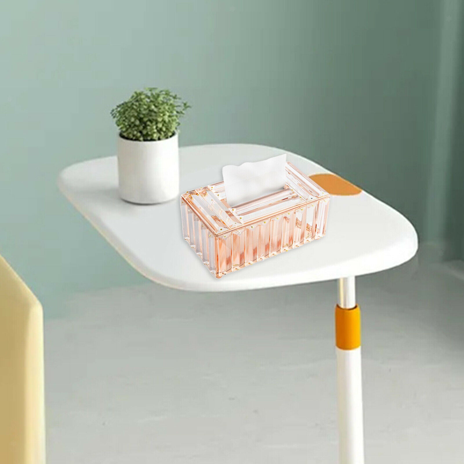 Elegant Crystal Tissue Box Cover Napkin Case for Bedroom Home Car Decorative