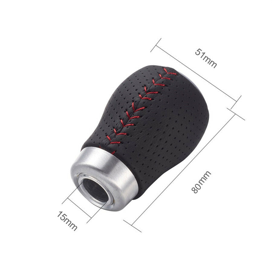 1x Universal 5 Speed Car Gear Shift Knob Metal Gear Head Manual Shift Lever Knob