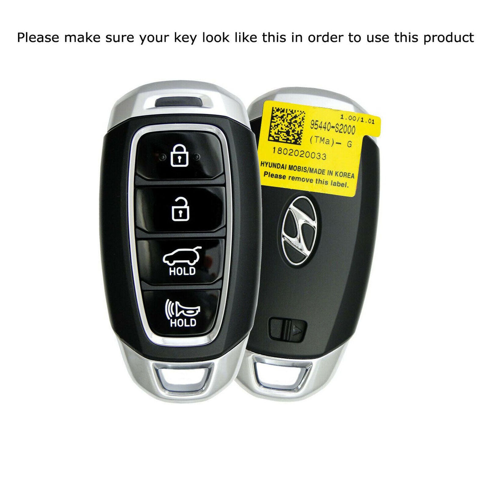 Red Gloss Finish Hard Shell Key Fob Cover For Hyundai Kona Veloster Elantra GT