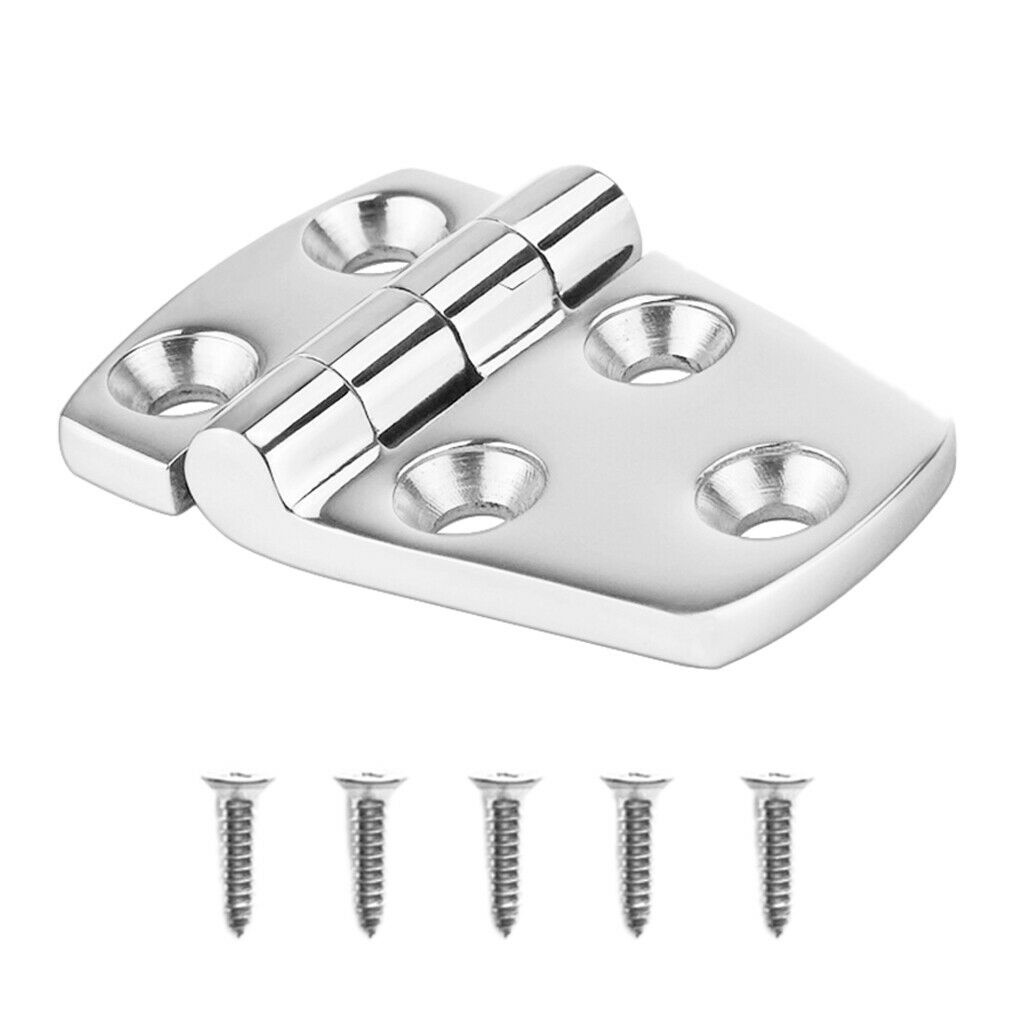 Marine 316 Stainless Steel Door Hinge Hardware for Boat Hatch 58x38x4.5mm