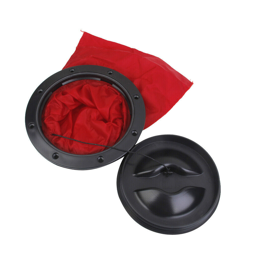 2pcs 6 Inch Pull Out Hatch Cover Deck Plate & Waterproof Bag For Kayak Canoe