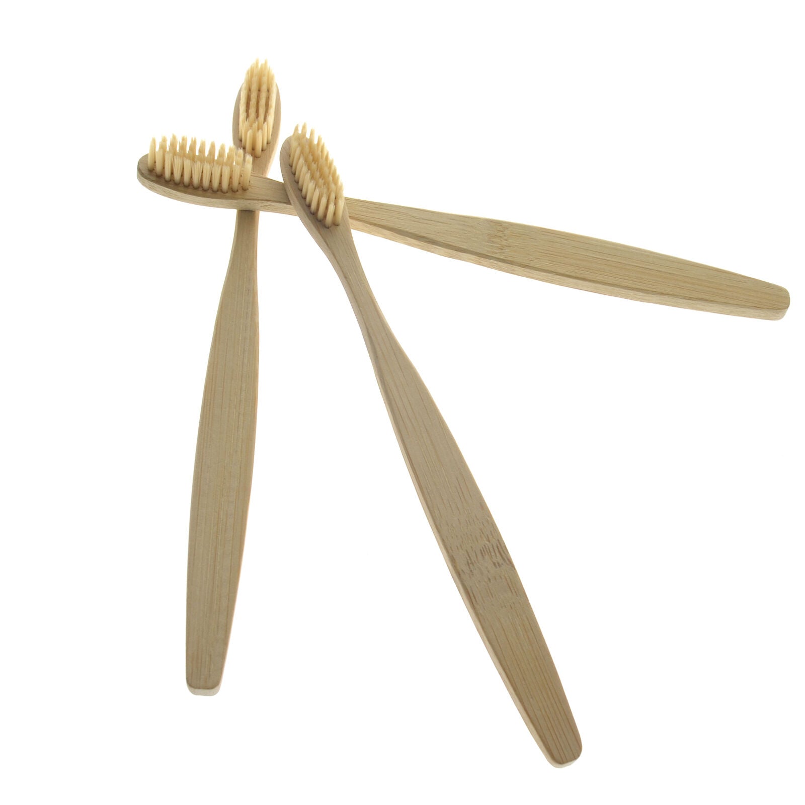 10pcs Bamboo Toothbrush Oral Care Durable Environmental Soft-bristled Brushes