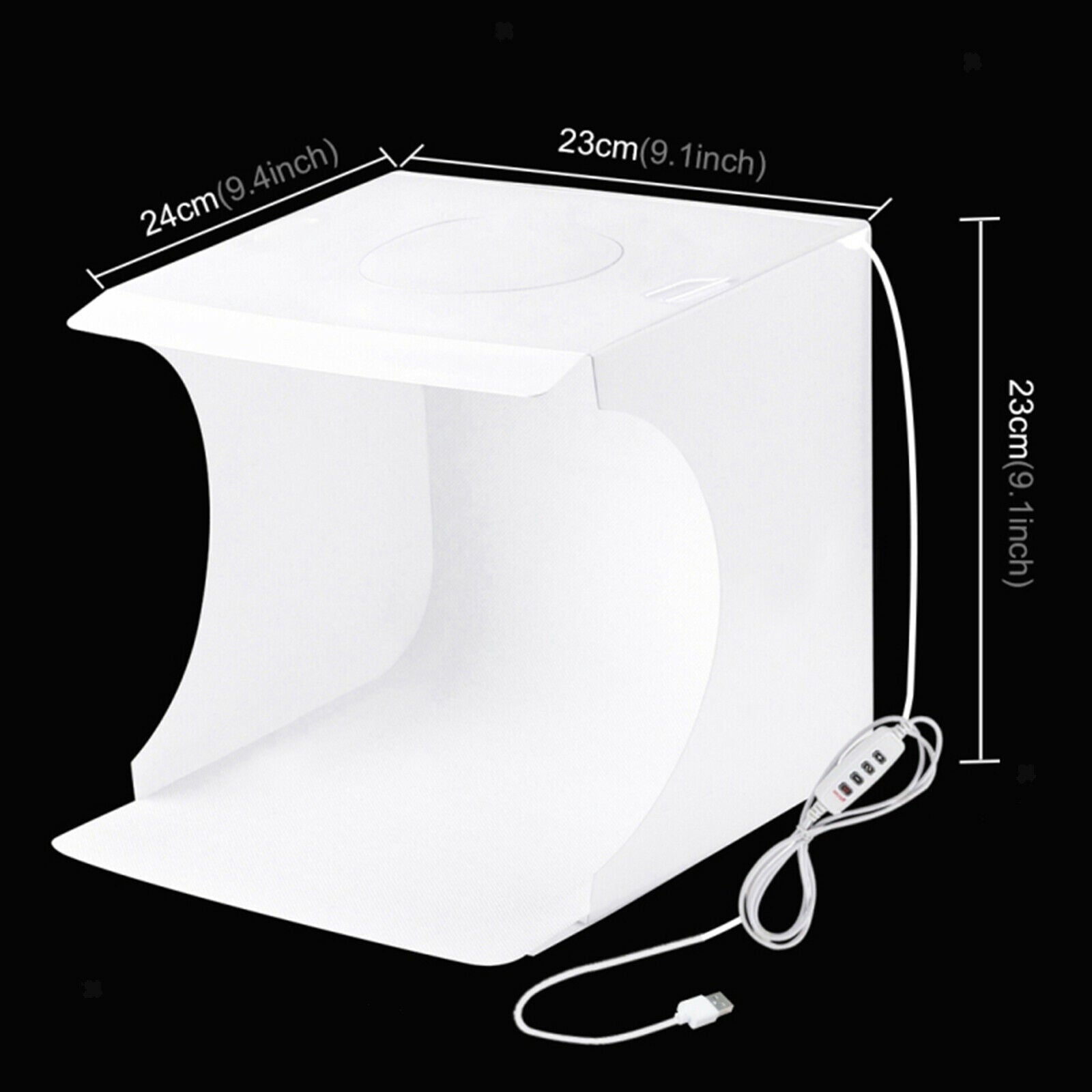 Portable Photo Studio Lighting Kit Box Photography LED Light Tent w/ 6x Backdrop