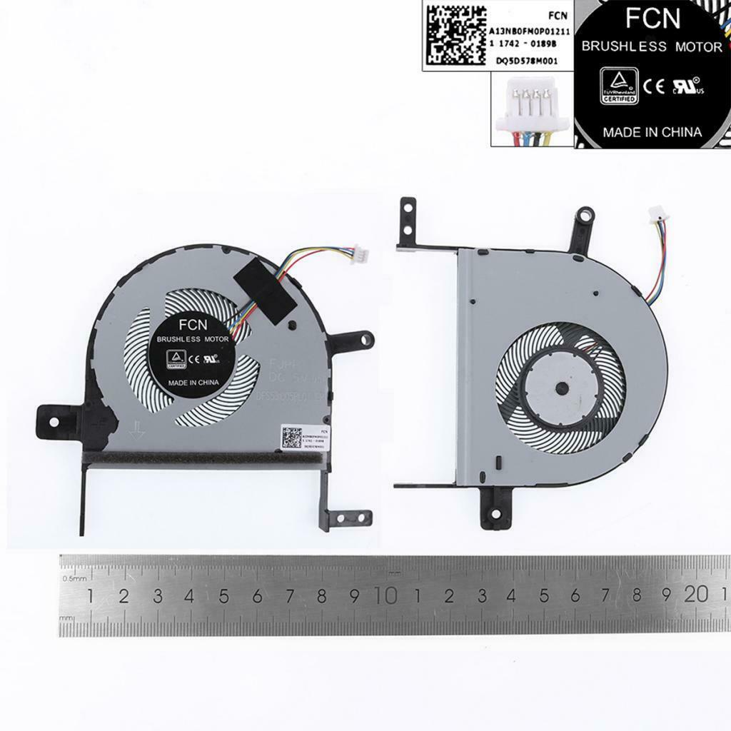 Laptop CPU Cooling Fan Replacement Part Cooler Fans for ASUS S510UQ, S510UA,