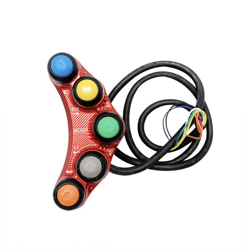 Motorcycle ATV Switch 7/8" Handlebar ON-OFF Turn Signal Headlight Horn Button
