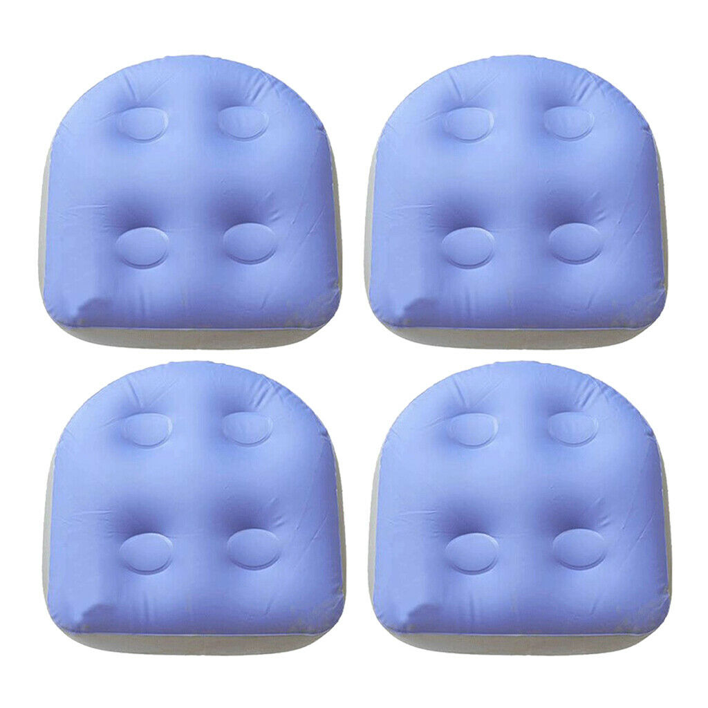 4-pack Outdoor Spa Booster Seat Soft Comfortable Inflating Hot Tub Cushions