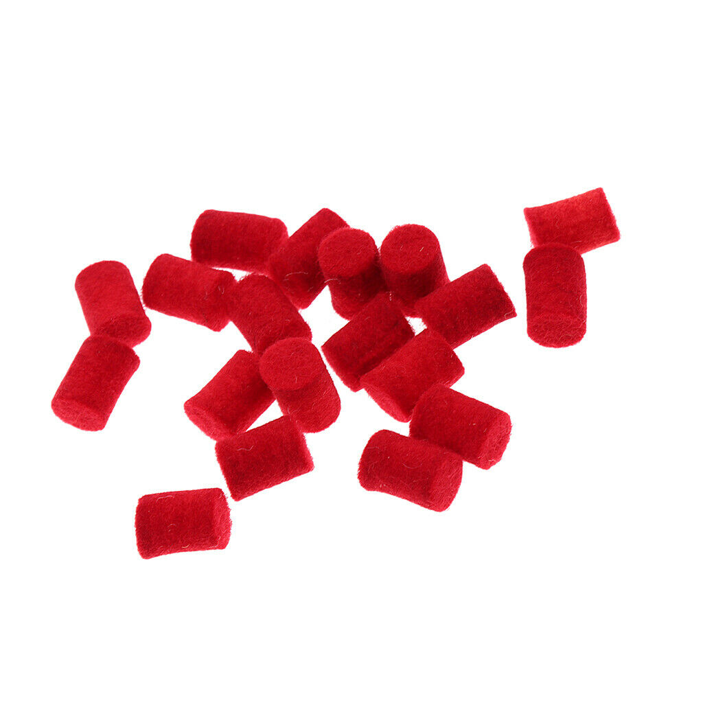 40pcs/set Saxophone Key Guard Bumper Felt 8mm for Sax Accessoires Red+Green