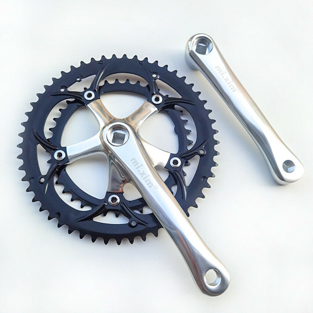 Aluminum Alloy 50T-58T Bike Crankarms with Narrow Wide Tooth Design, 130mm BCD
