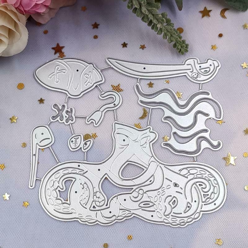 Pirate Metal Cutting Dies Stencil DIY Scrapbooking Album Paper Card Template