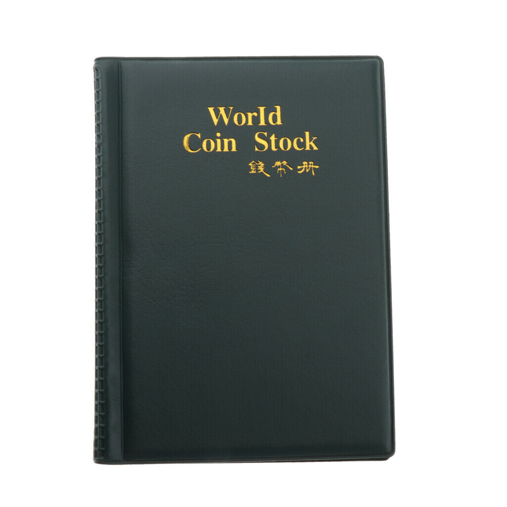 Commemorative Coin Storage Collector Stamps Protecive Sleeve Album 10 Pages
