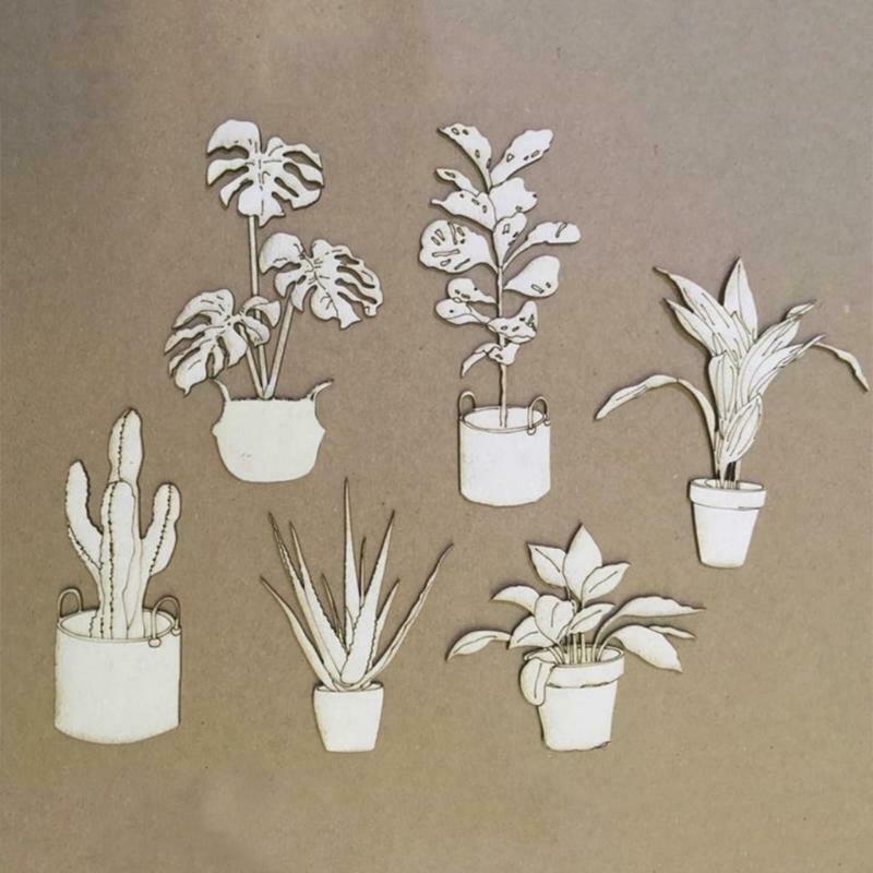 Flowerpot Metal Cutting Dies Stencil DIY Scrapbooking Album Paper Card Template