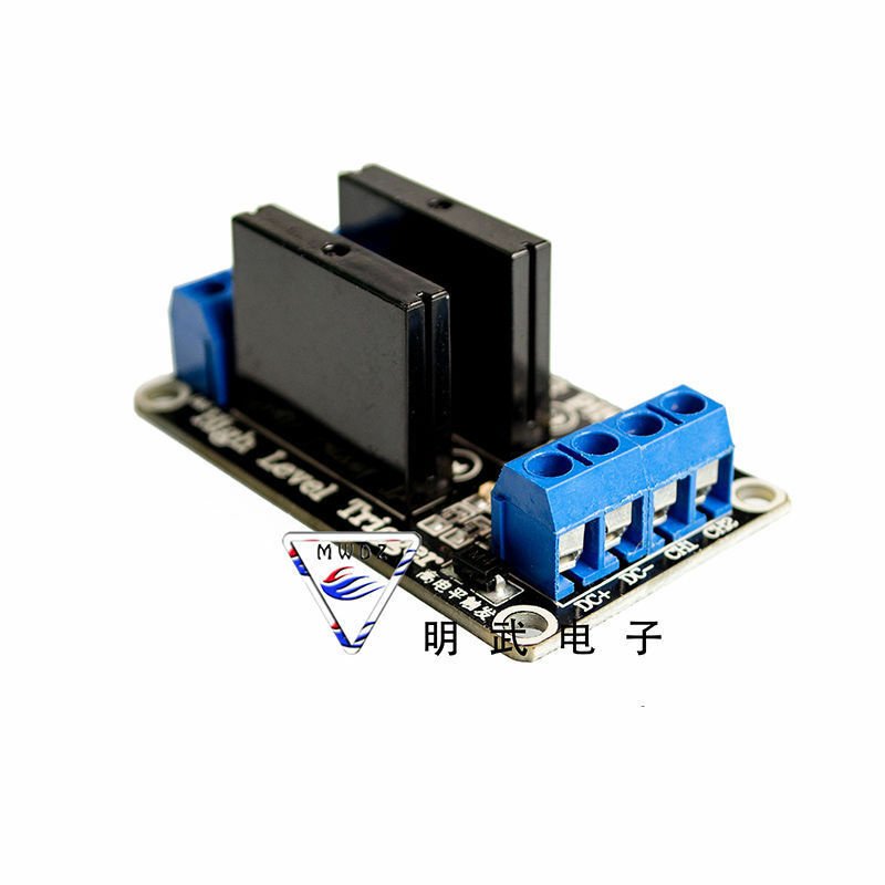 DC5V 2 Channel Solid-State Relay Board Module High Level Fuse 240V 2A