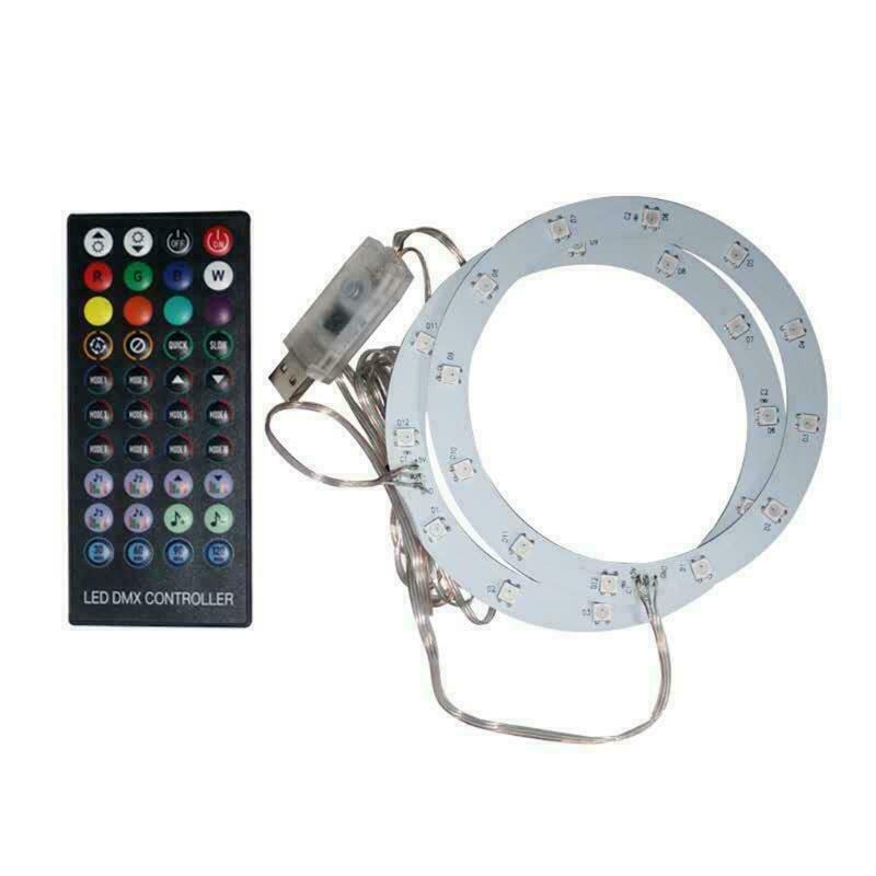 For PS5 Console Cooling Fan USB RGB Light Bar LED Decorative Strip Lighting SDE