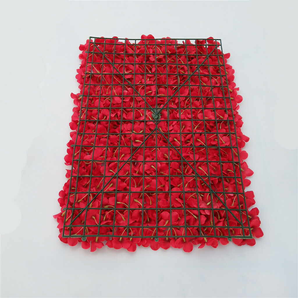 1 Piece Artificial Flower Wall Panels Wedding Venue Decor  Red