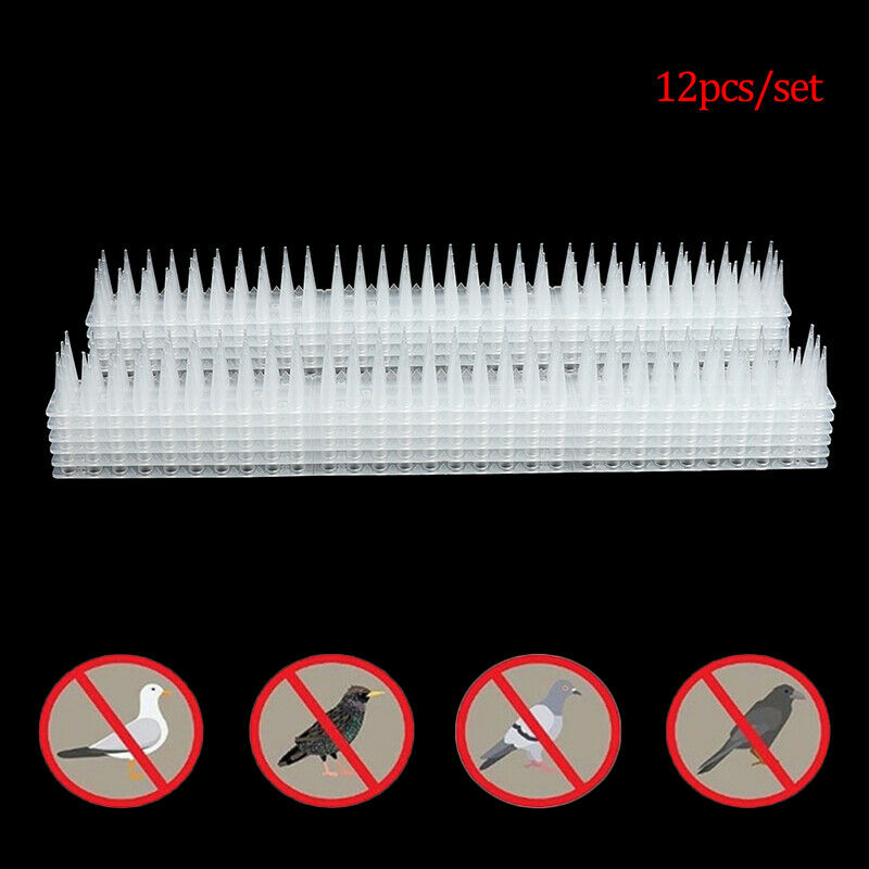 12Pcs/Pack Fence Wall Spikes Cat Animal Repellent Anti Theft  Walls Sheds StSJ