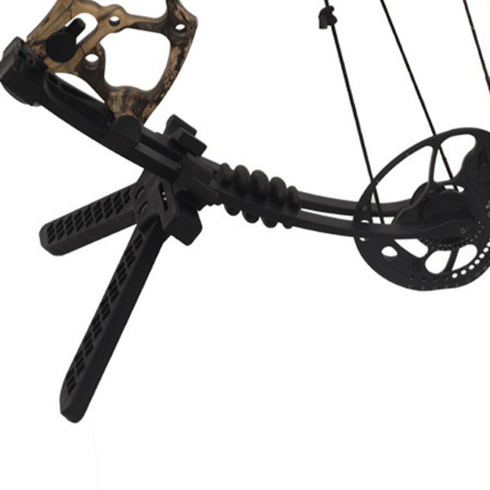 Archery Bow Stand Holder Folding Portable Bows Support Limb Clamp Kickstand