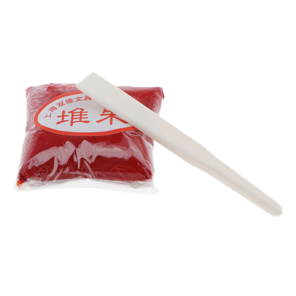 2X 30g Red Ink Paste for Stamp Seal Ink Pad Calligraphy Painting Tool