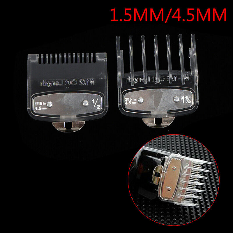 2pcs 1.5mm+4.5 mm Hair Trimmer  Clipper Guide Comb Set Limit Calipers ToolsBDAU