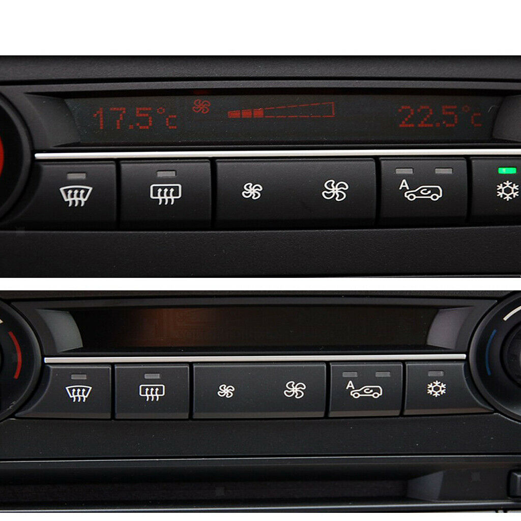 Pair Air Volume Air Conditioning Fan Switch Button Cover For BMW X5 X6 E70