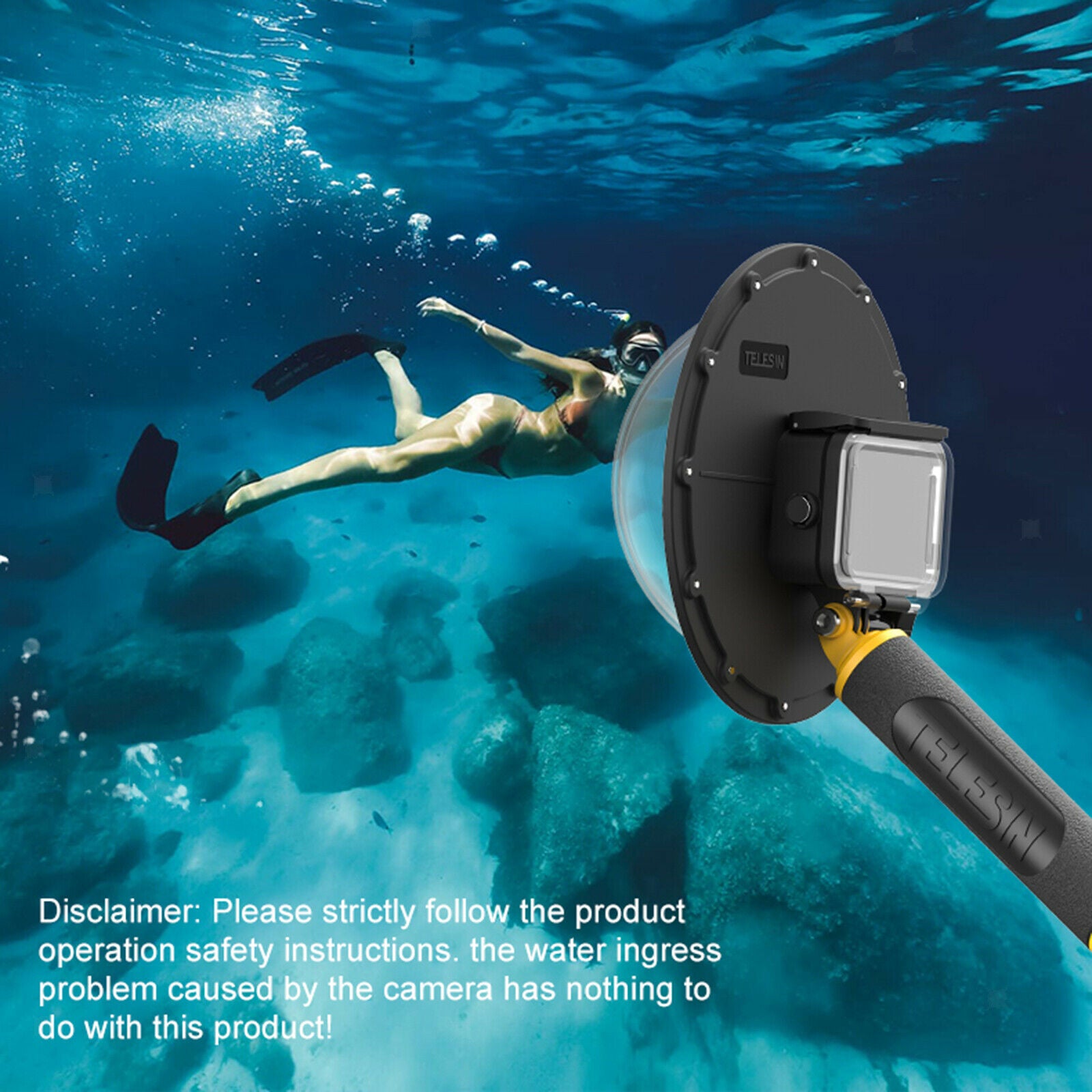 Dome Port for for Dive Snorkeling Camera Cover Photography Protector Kit 30m