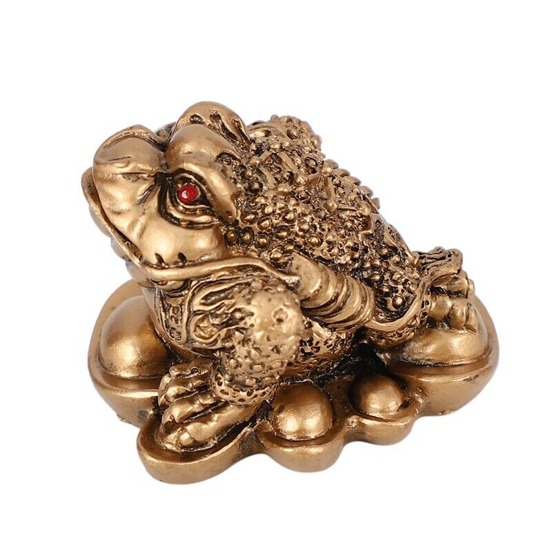 Chinese Feng Shui Money Lucky Fortune Wealth  Toad Coin Home Decoration Home OI3