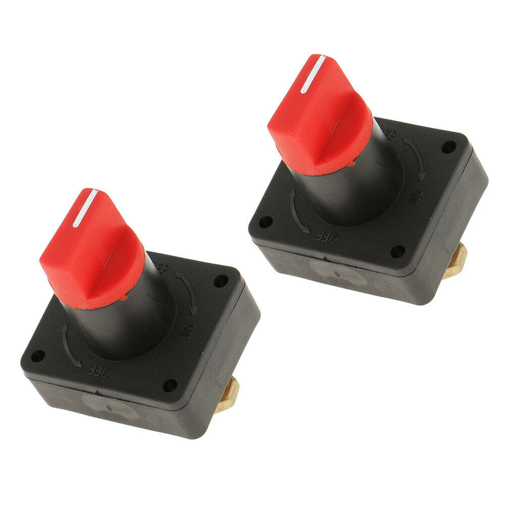 2pack Plastic 100A Battery Rotary Cut Off Switch Car Motorcycle Camper