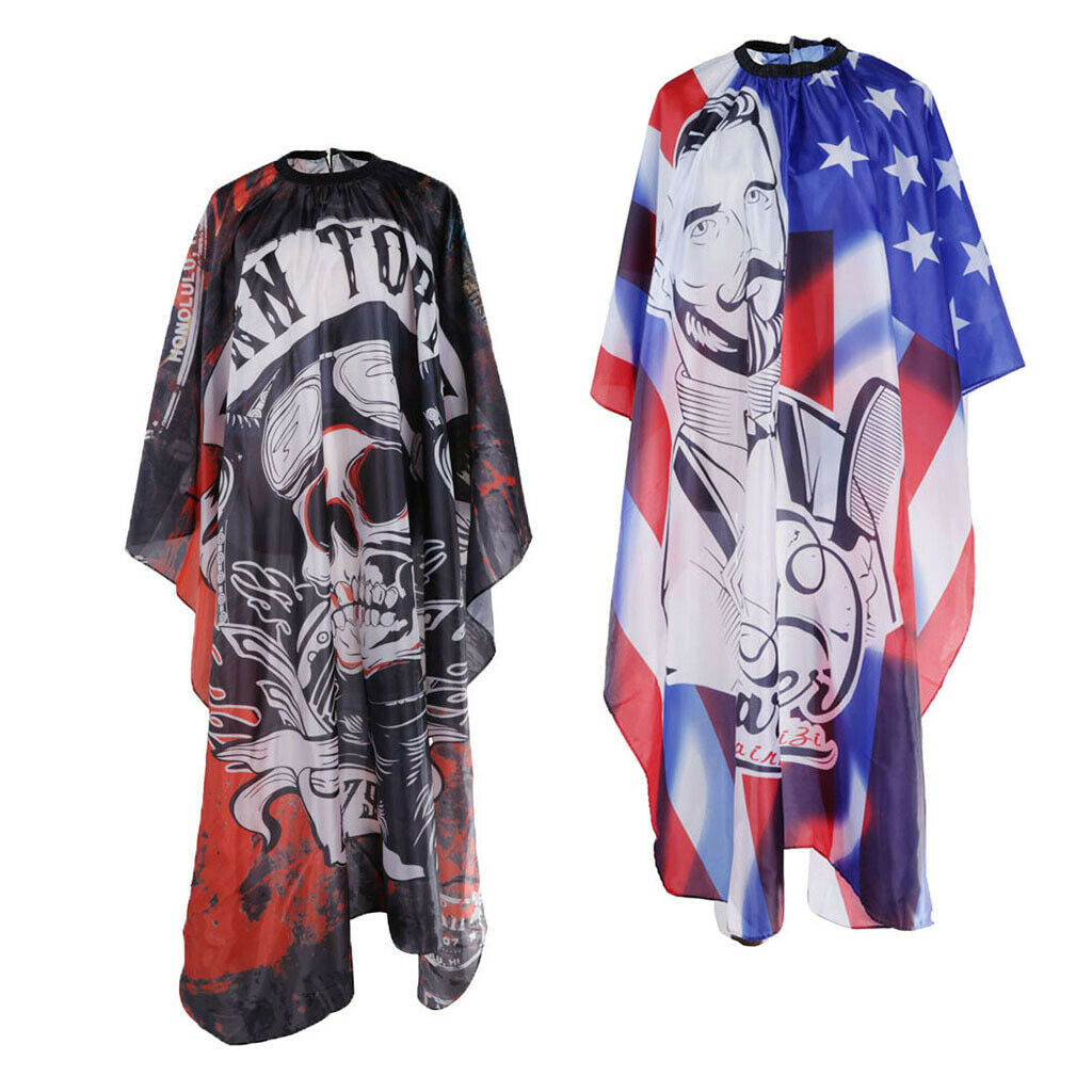 2 Pieces Anti-static Hairdressing Cutting Shampoo Capes Coloring Gown Wrap