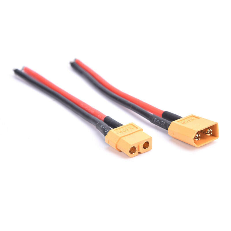 1set XT60 XT-60 Male+Female Bullet Connectors Plugs with Silicon 14 AWG W.l8