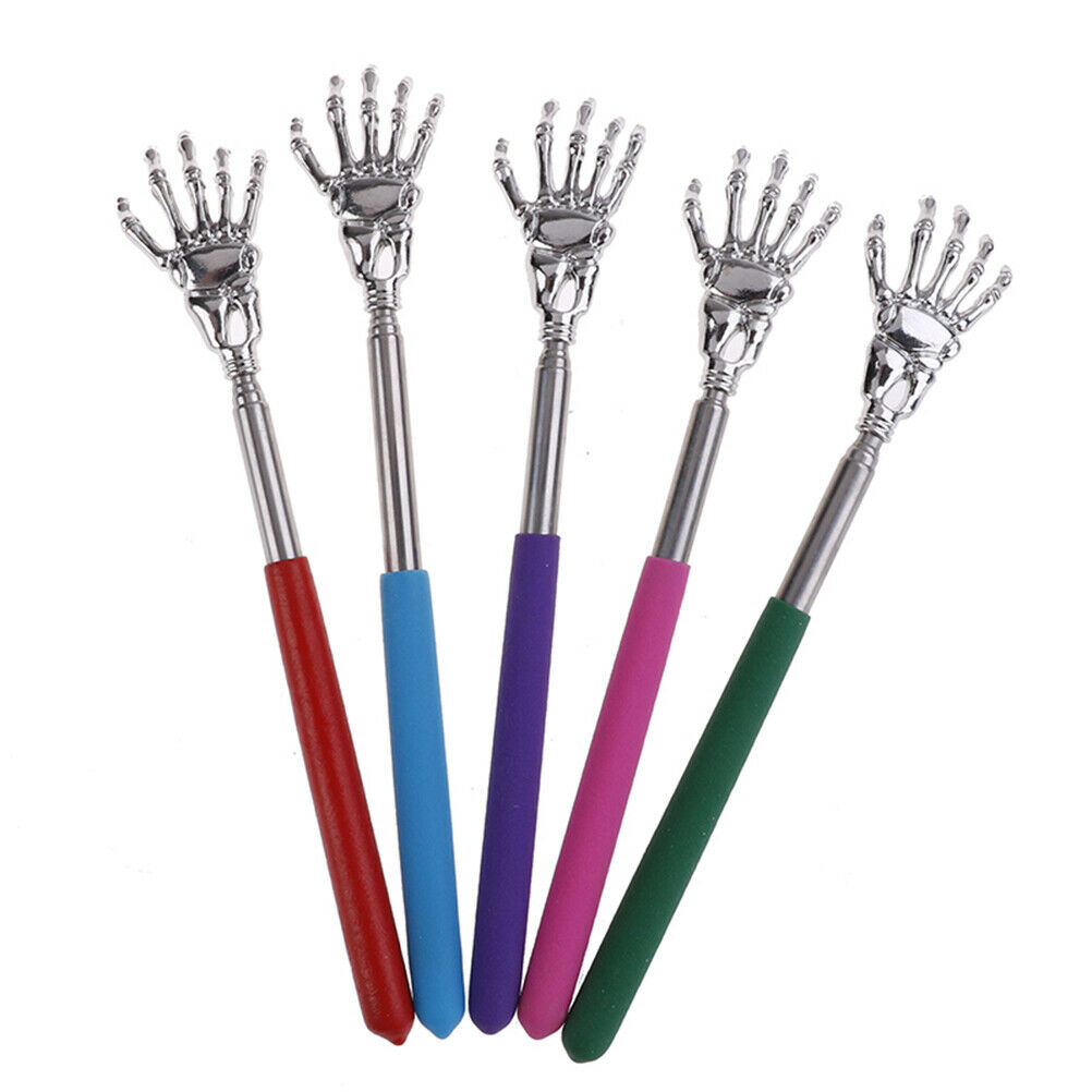 Extendable Hand Claw Back Scratcher Massager Stainless Steel Self ItchingReli DD
