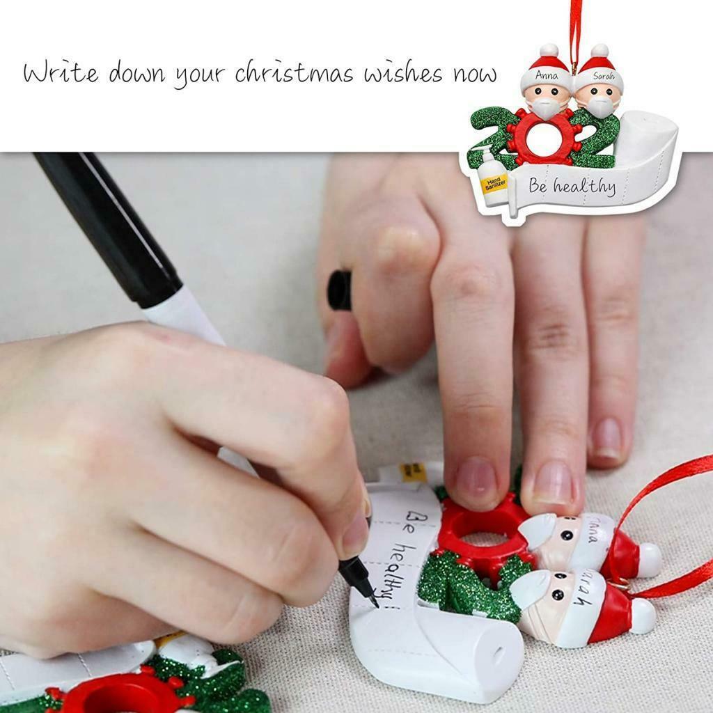 2020 Christmas Tree DIY Hanging Ornament Xmas Family Member of 5