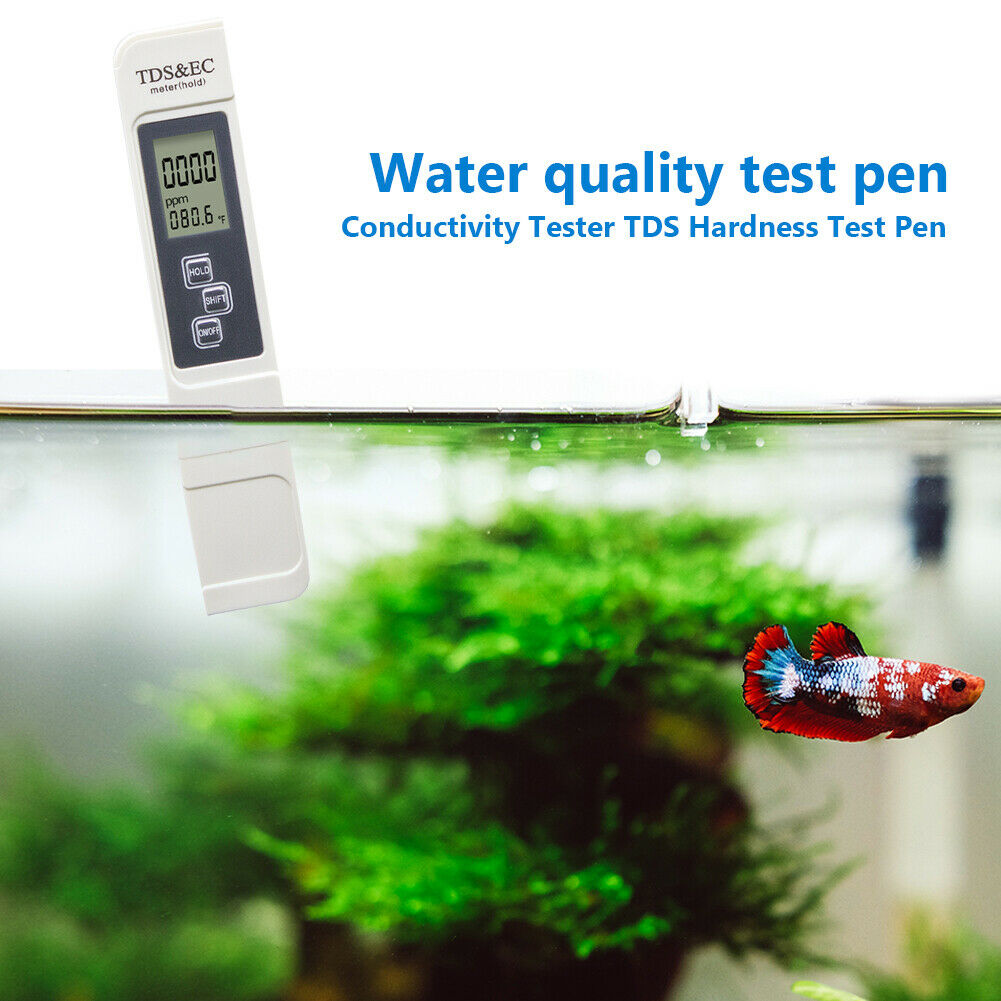 Digital TDS Water Quality Test Pen Aquarium Pool Hardness Purity Tester @