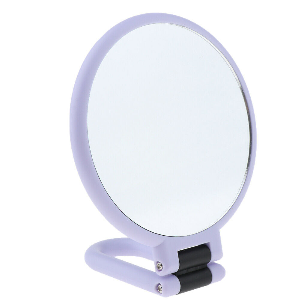 Set of 2 Double Sided Beauty Makeup Mirror Folding Handheld Bathroom Mirror