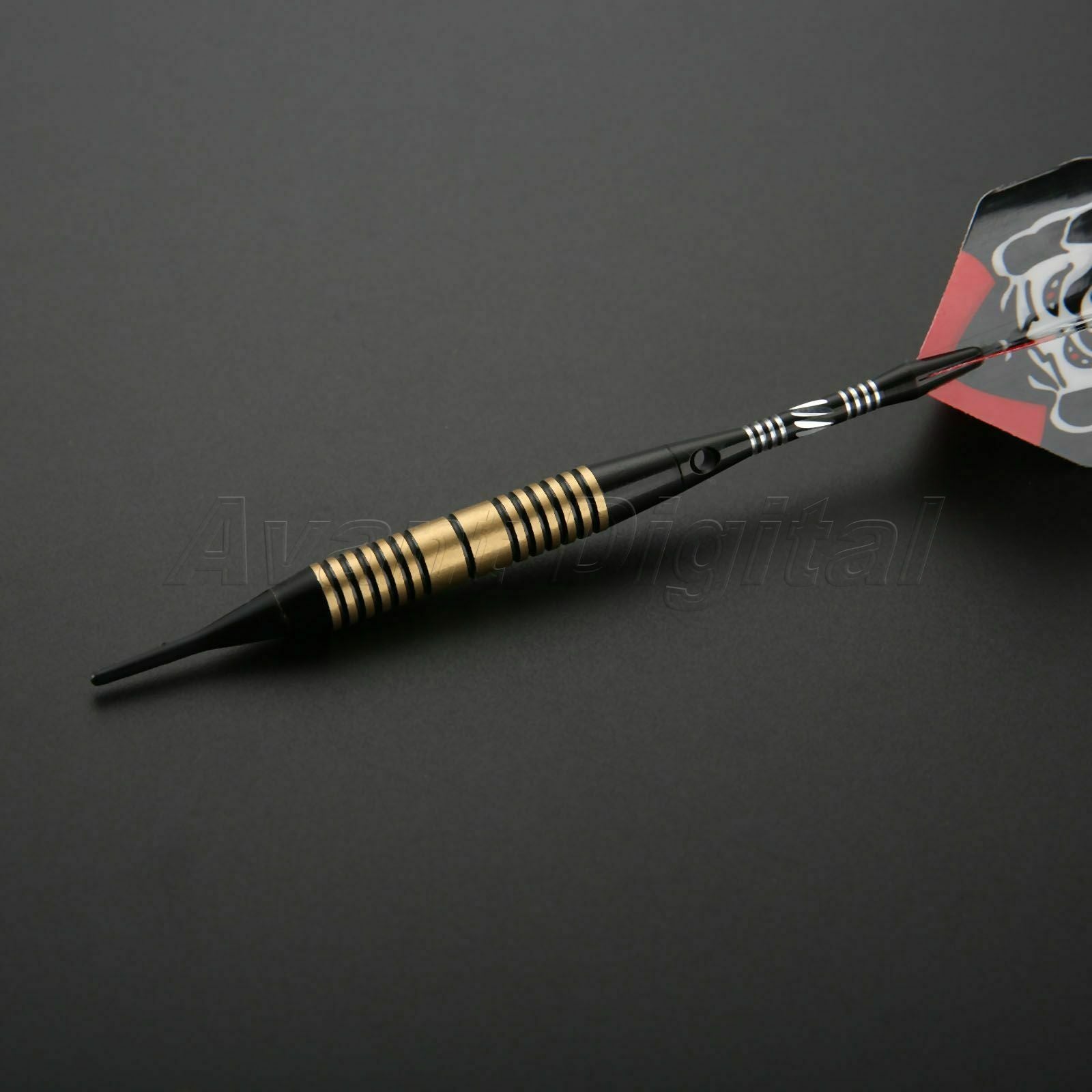 3Pcs 18g Brass Darts Aluminium Dart Shaft + 36 Extra Soft Tips for Replacement