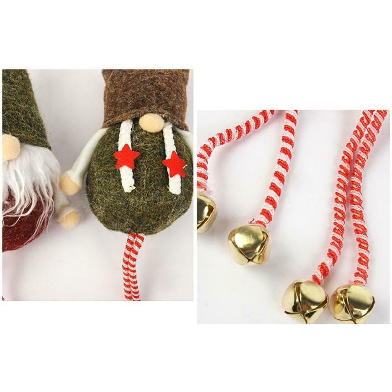 4pcs Christmas Tree Hanging Gnomes Ornaments Swedish Handmade Plush Gnomes