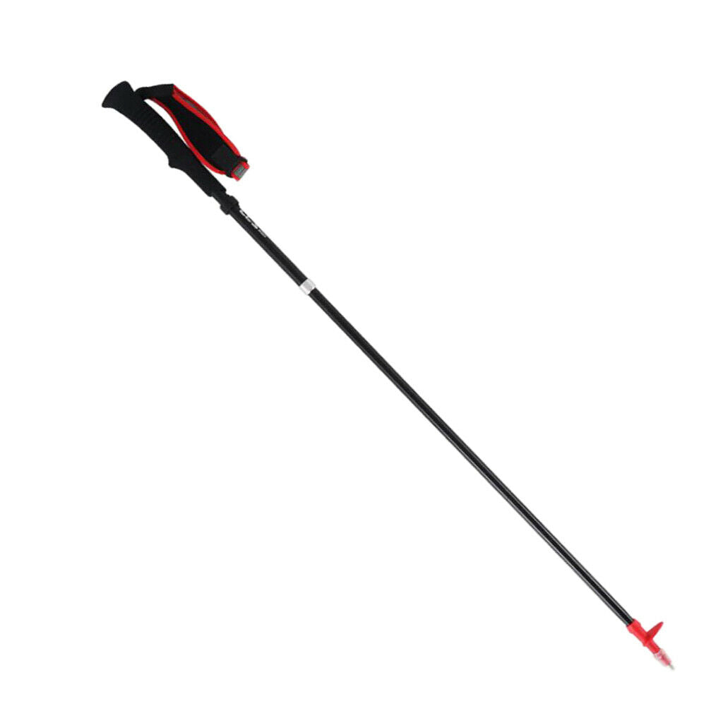 Aluminum Alloy Hiking Walking Stick Trekking Pole & Tungsten Steel Tip