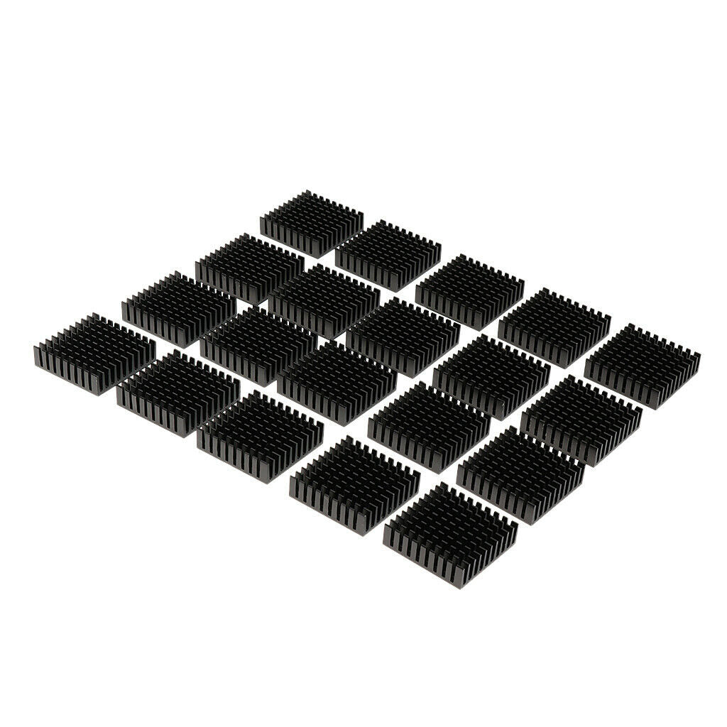 20 Pieces Aluminum  Sink With Screws Heatsink For IC, Power Amplifier, LED