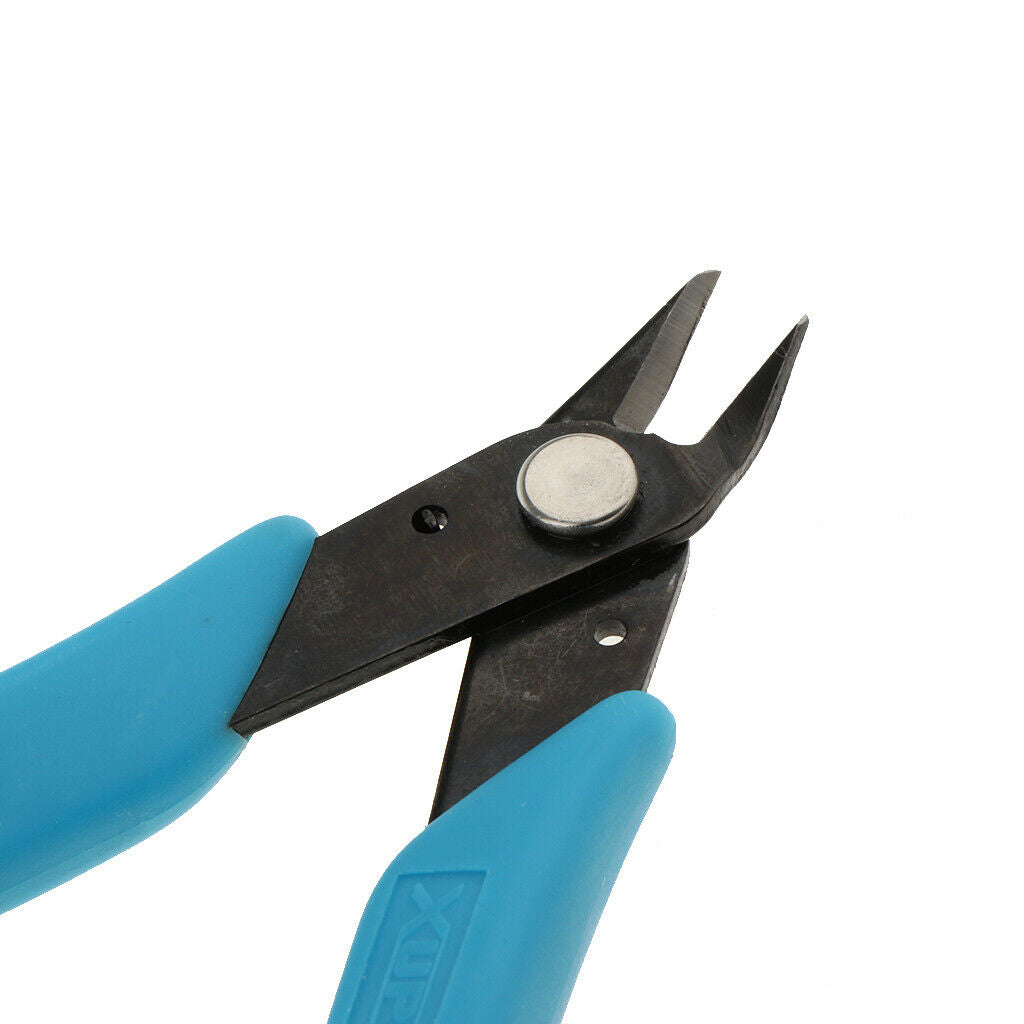 Blue Diamond Rhinestone Picker Nippers Clipper Manicure Pliers Nail Art Tool