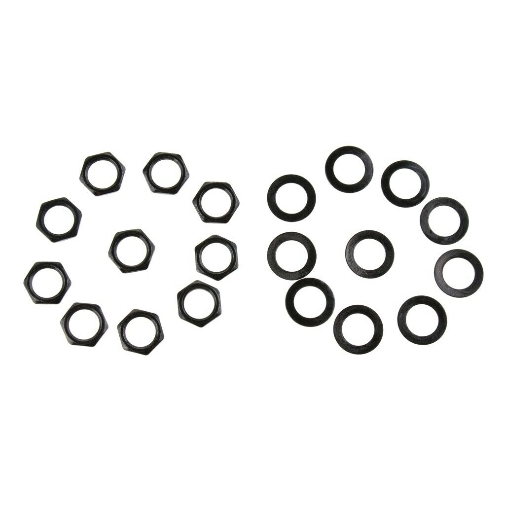 10 Set Guitar   Nut Washer for Electric Guitar Repalcement Parts Black