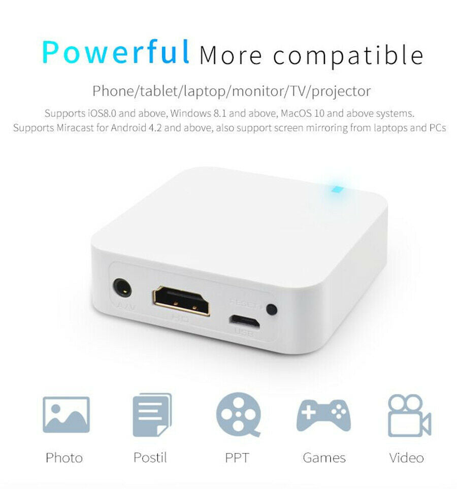 For iOS Android WiFi Mirror Link Box Video Miracast DLNA Screen Mirroring to Car