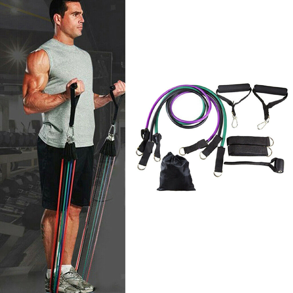 Elastic Resistance Bands Set Ankle Strap Yoga Abs Heavy Workout Bands Pull Rope