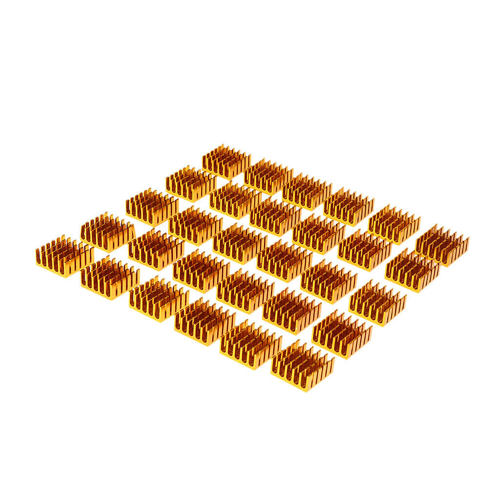30 Pieces Aluminum Heat Sink Cooling Fin 22x22x10mm for IC Led Chip 3W