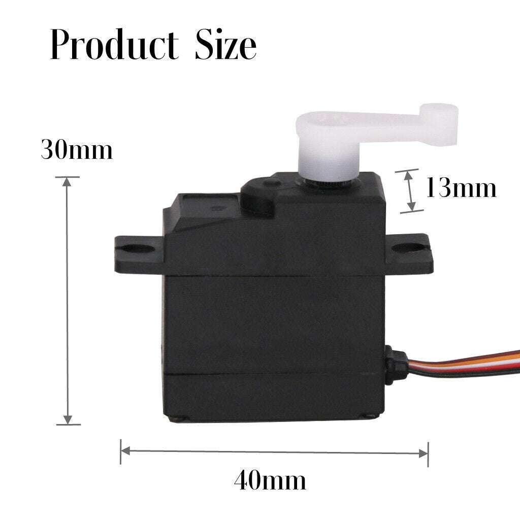 Plastic Gear Servo Servo Steering Gear Replaces for 124019 RC Car Parts