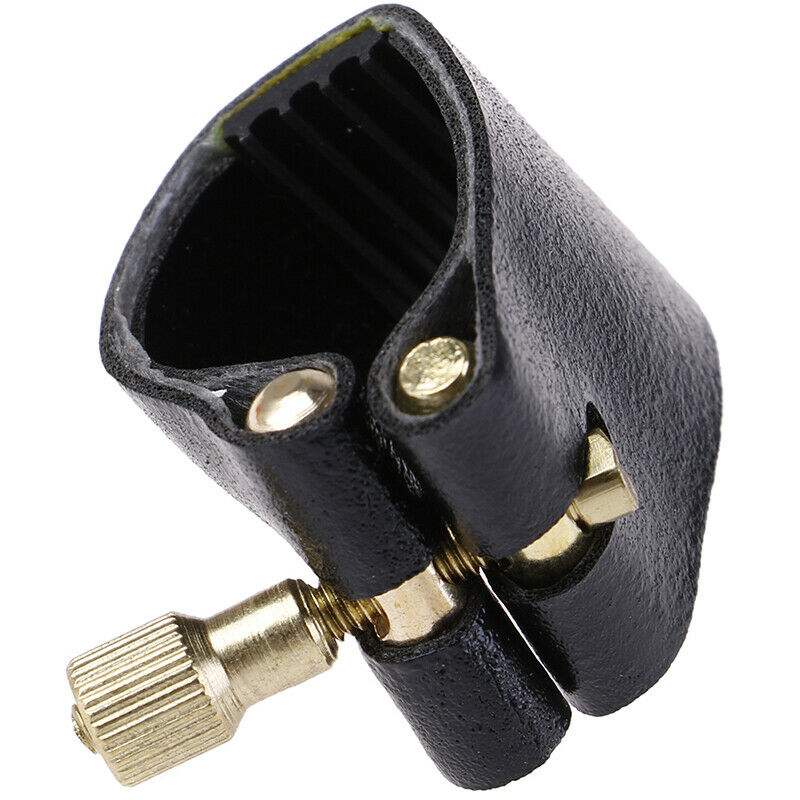 Artificial Leather Alto Sax Ligatures Fastener For Alto Sax Rubber Mouthpiece_DD