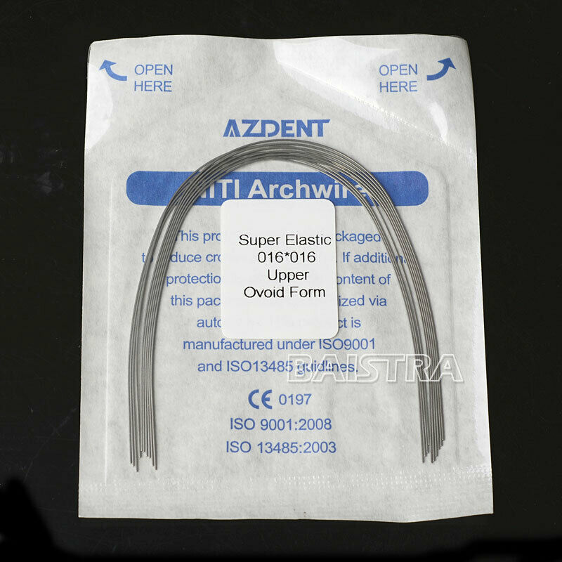 20 Packs Dental Orthodontic Super Elastic Niti Arch Wire Rectangular 16x16Upper