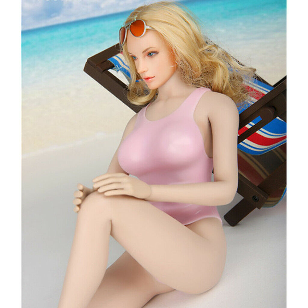 1/6 Scale Swimsuit Bikini for 12inch Female Action Figures Body Accs Pink