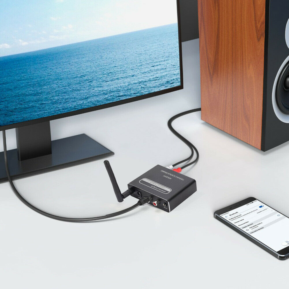 192kHz Digital to Analog Converter Bluetooth Coaxial DAC w/ Optical Adapter