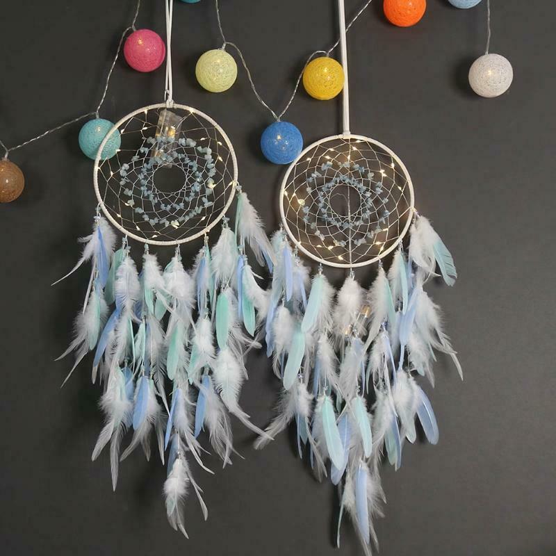 1x LED Dream Catcher Handmade Dream Catchers for Bedroom Wall Hanging Home Decor