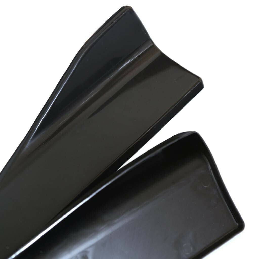 2x Universal Anti-Scratch Car Rear Bumper Lip Diffuser Splitter Canard Glossy