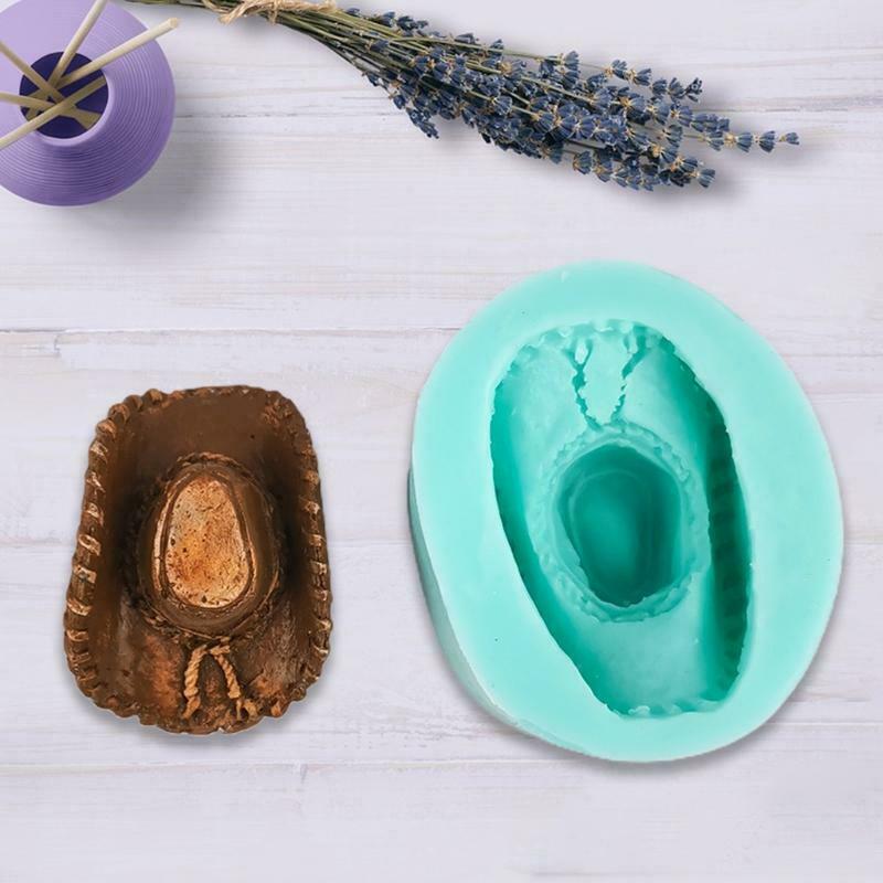 Cowboy Hat Silicone Mold Fondant Chocolate Candy Jelly Mold Cake Decorating Tray